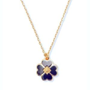 Spades & Studs Enamel Mini Pendant Necklace